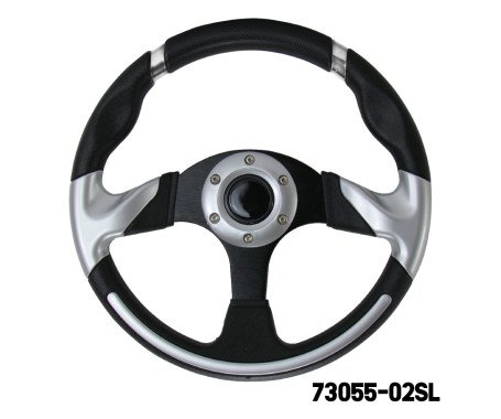 AAA - Steering Wheel (With PU Sleeves) - SILVER